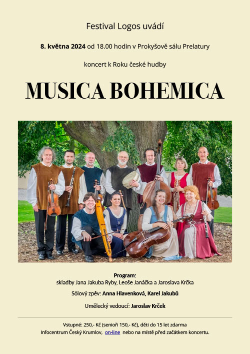 Musica Bohemica 8. května 2024 - koncert k Roku české hudby